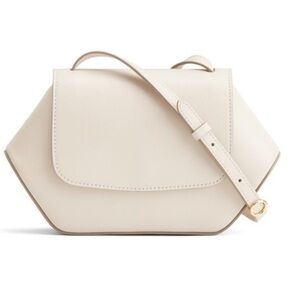 GUC Cuyana Mini Hexagon Leather Crossbody Bag